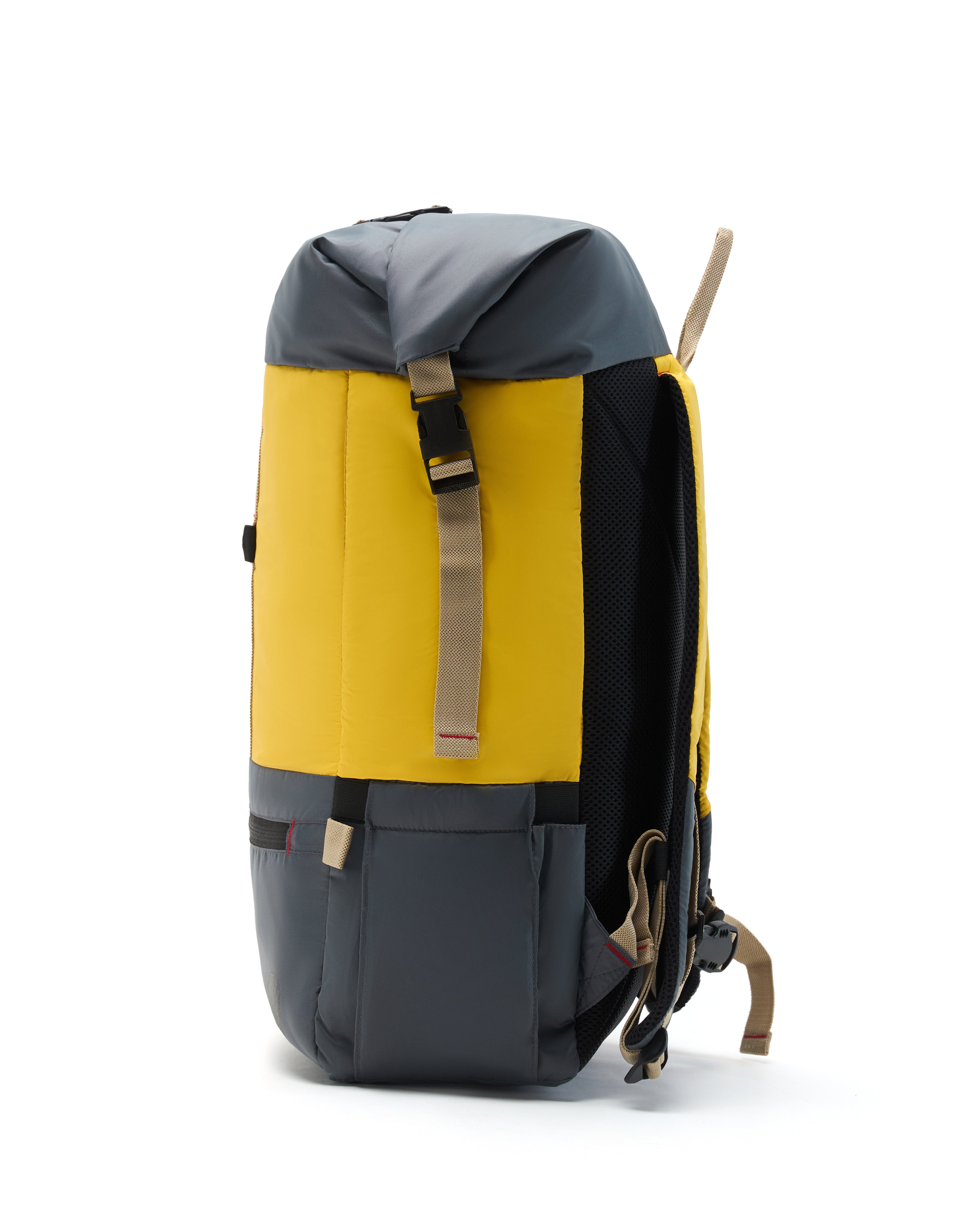 Rolltop Bag - Yellow/Grey