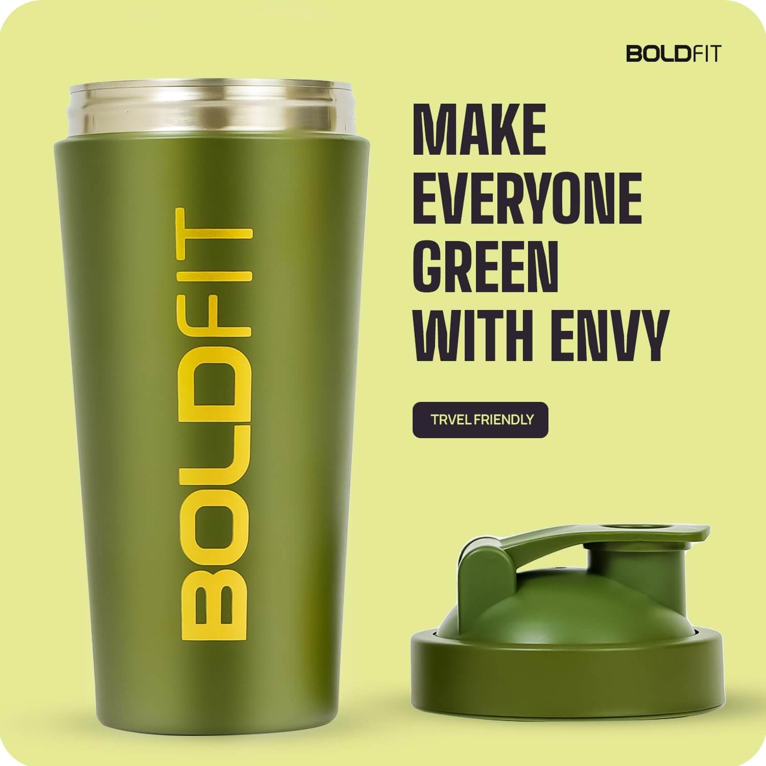 Boldfit Steel Shaker Bottles for Gym 700ml