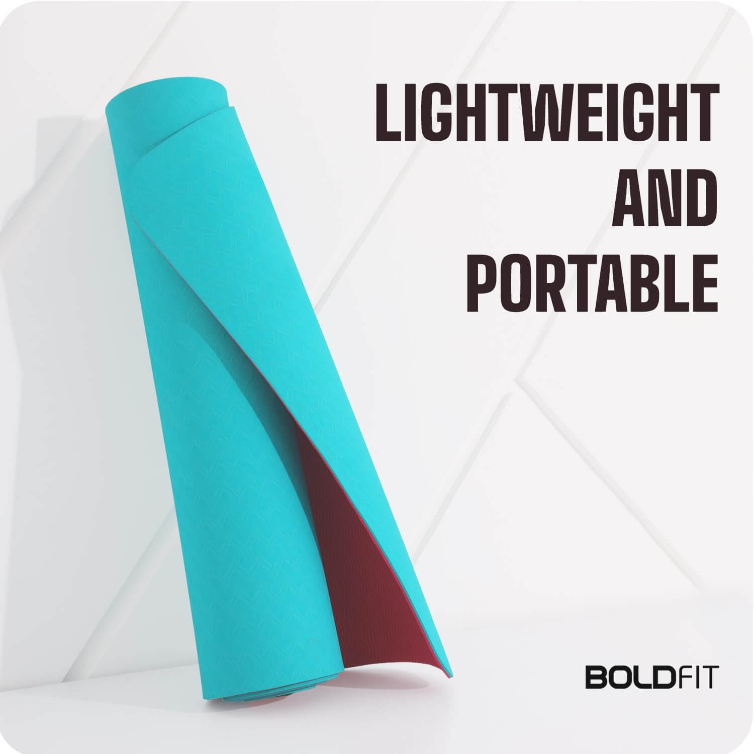 Boldfit Pro-Grip Luxury TPE Yoga mat with Carrying Bag