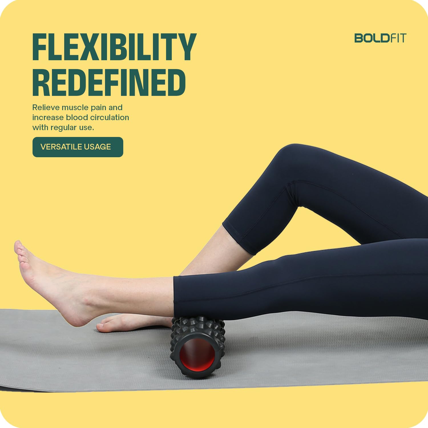 Boldfit Foam Roller For Deep Tissue Massage