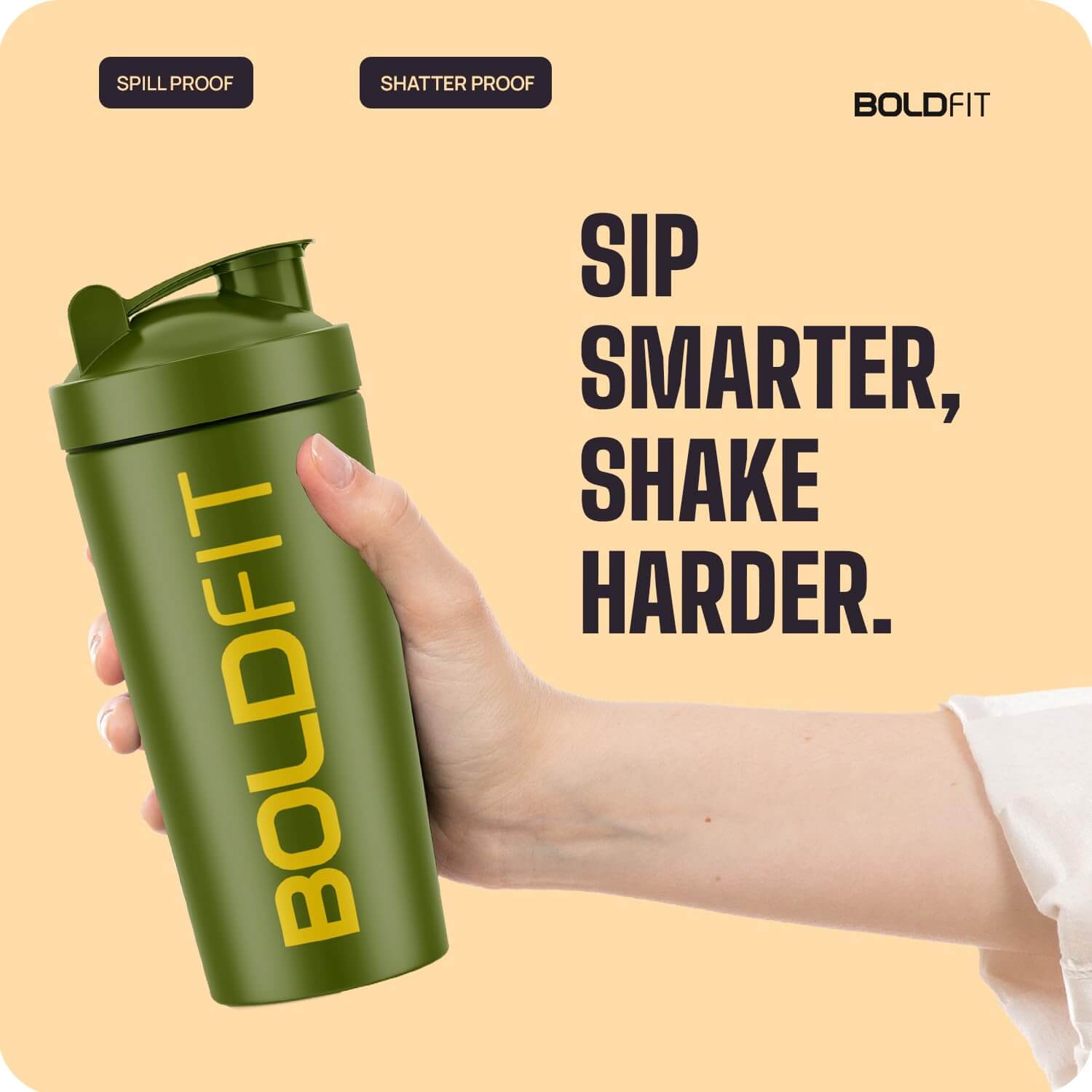 Boldfit Steel Shaker Bottles for Gym 700ml