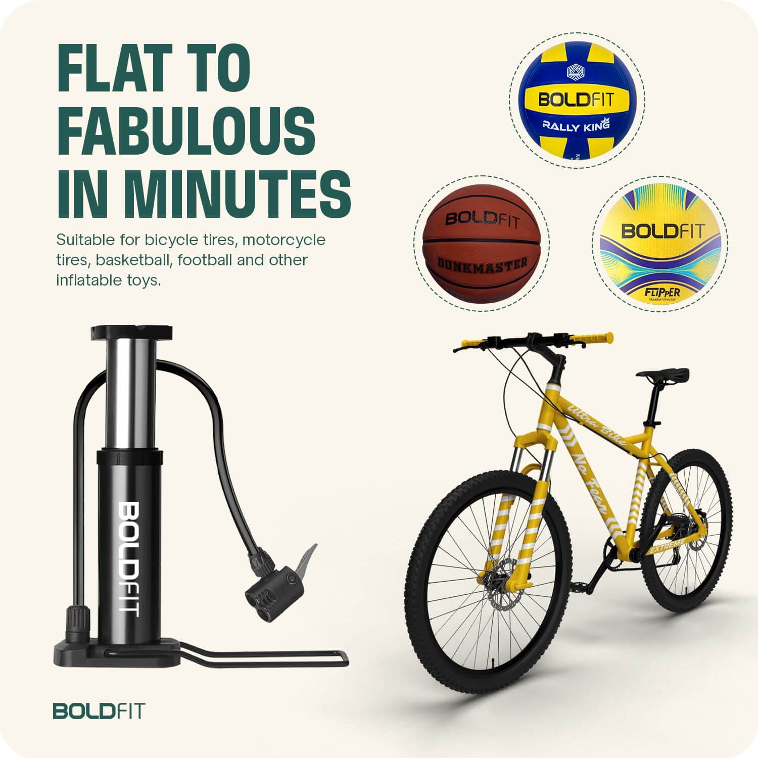 Air Pump for Cycle, Football