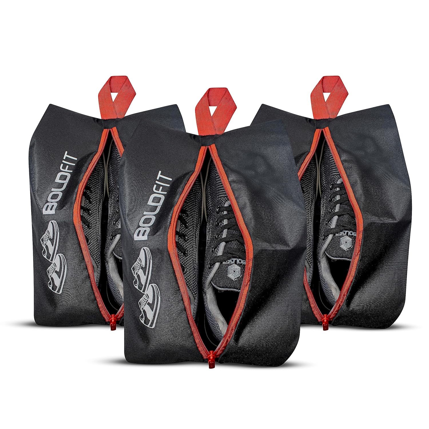 Shoe Bag with Zipper - Set of 3