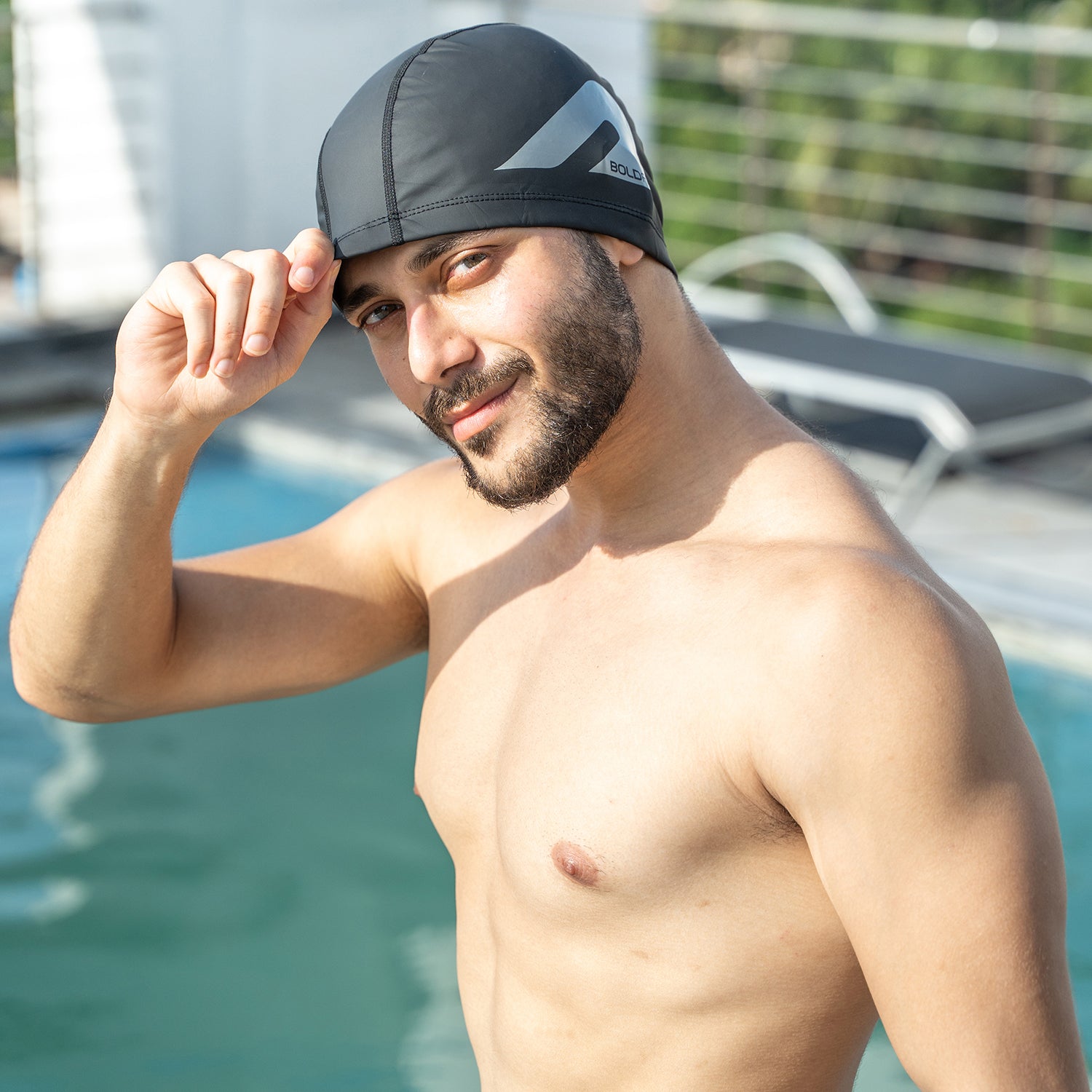 LapStar Swimming Cap - Black