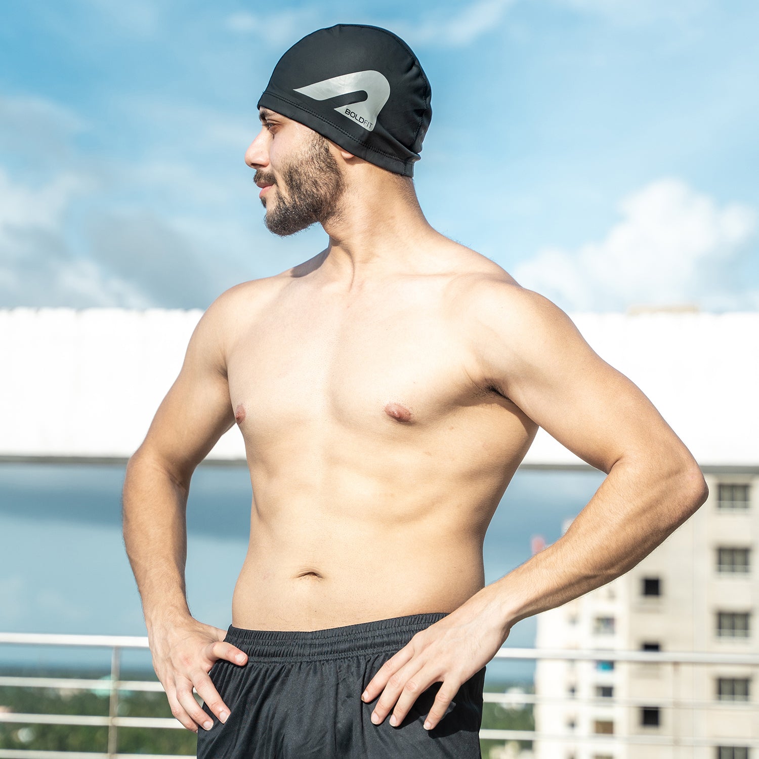 LapStar Swimming Cap - Black