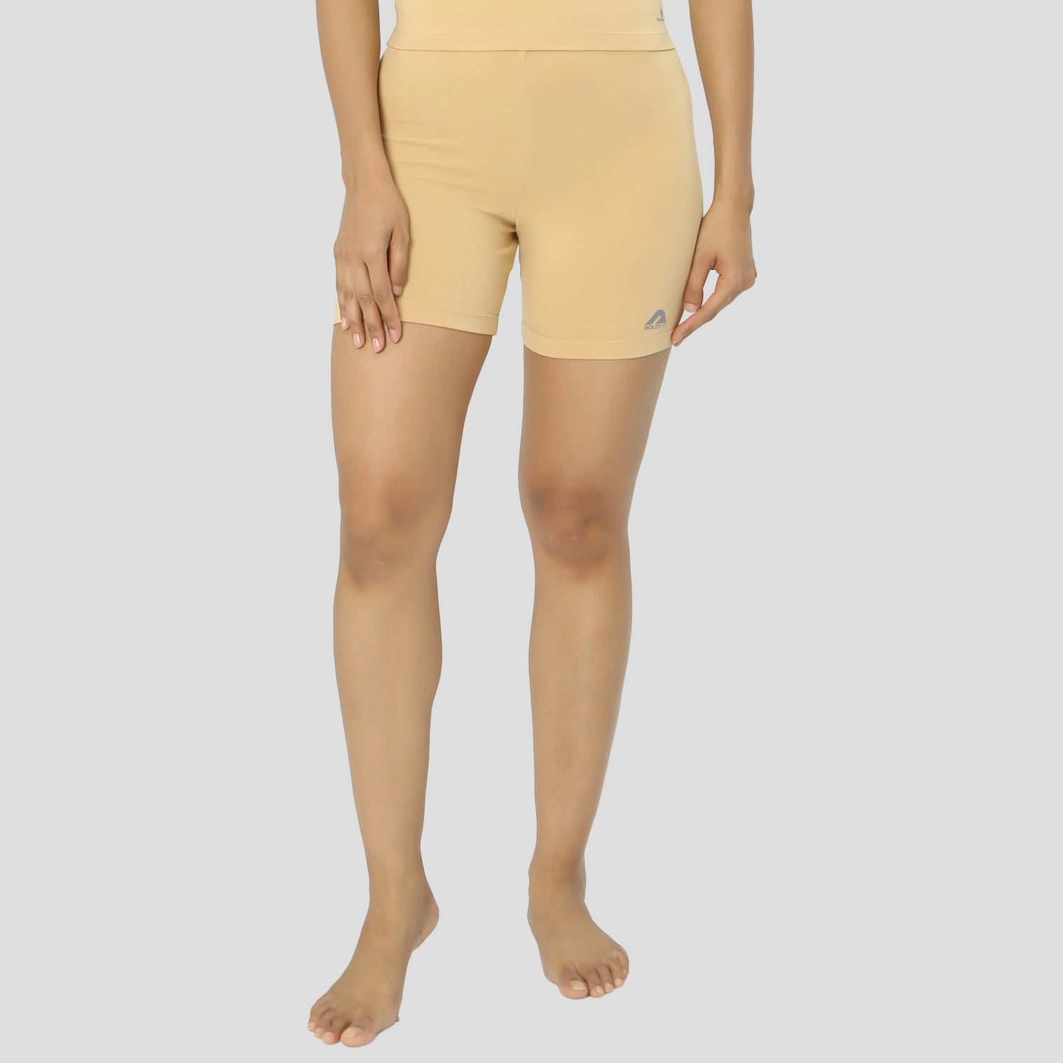 PowerMove Womens Active Shorts - Beige