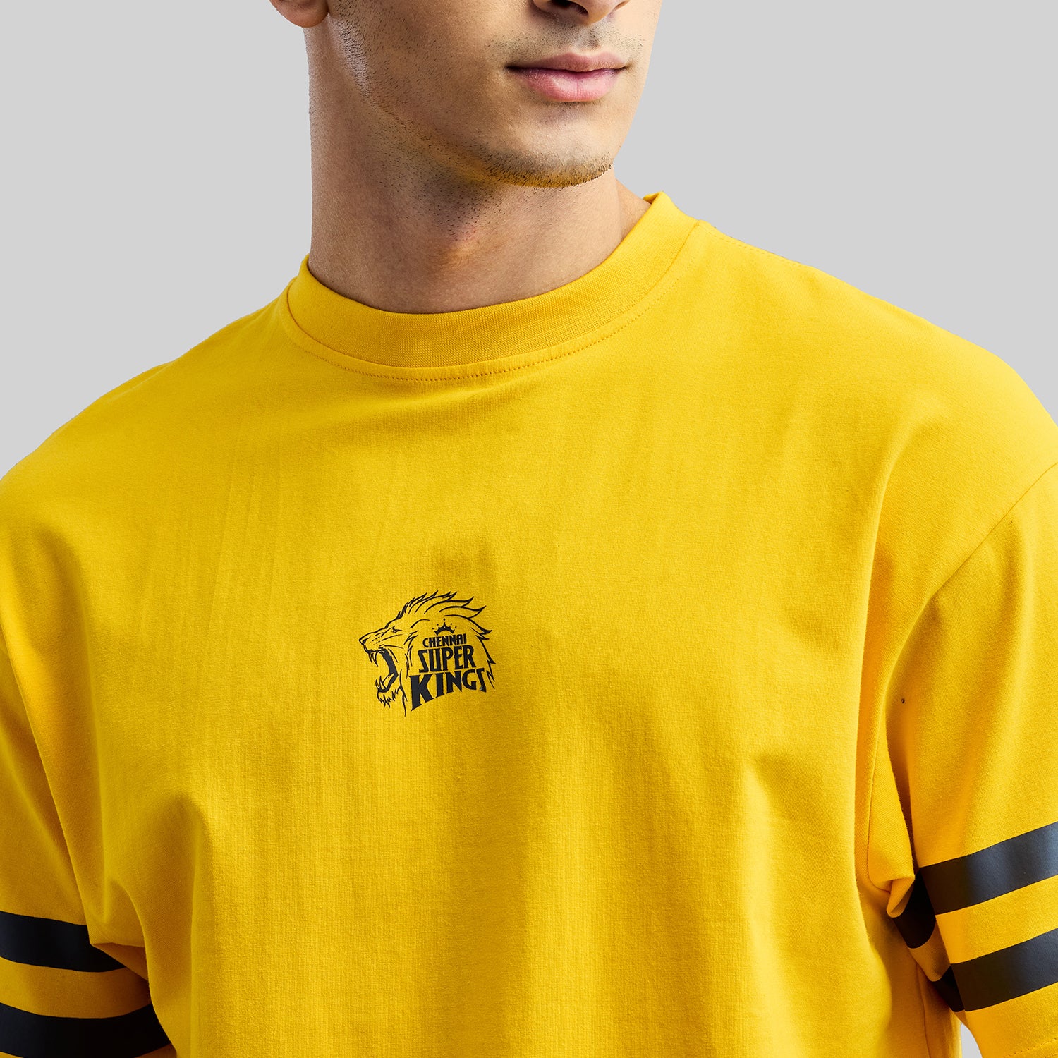 Official CSK Merch - Yellow Thala Men's Oversized T-shirt