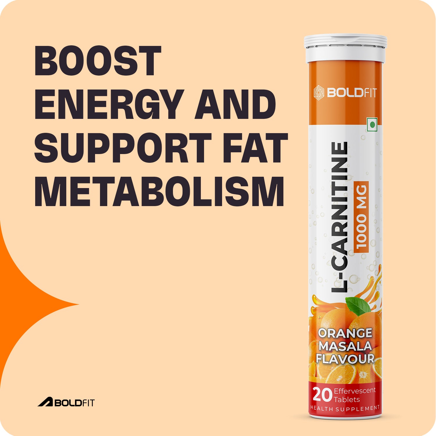 Boldfit Effervescent L-Carnitine Tablets