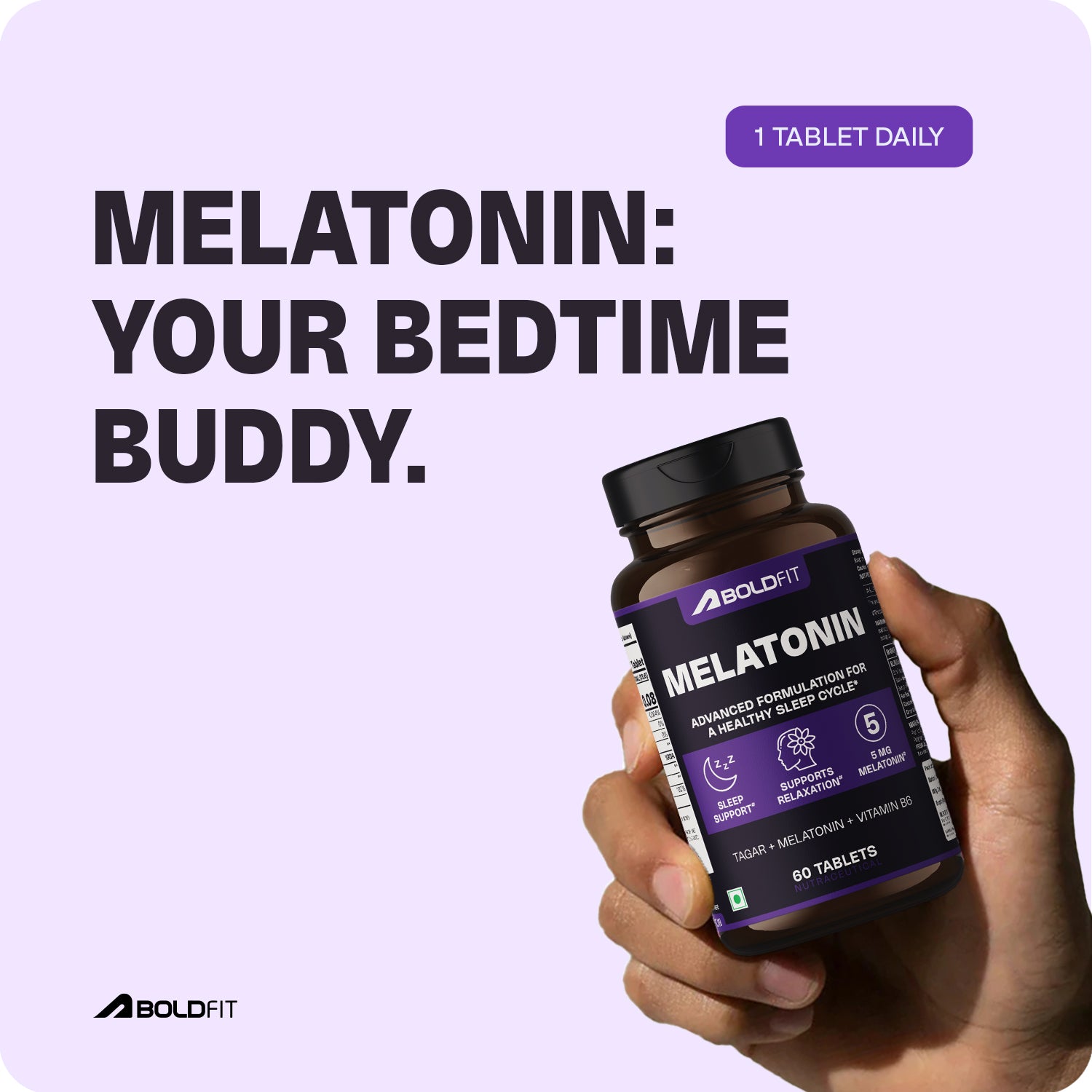 Boldfit Melatonin Tablets