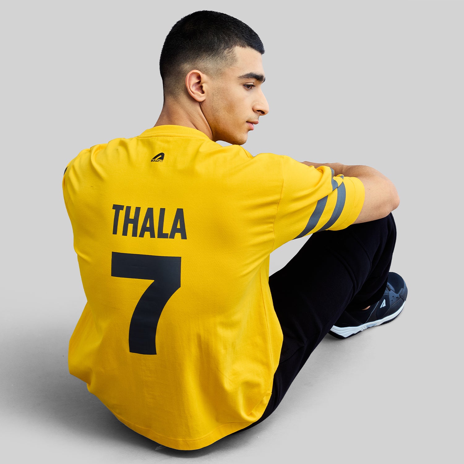 Official CSK Merch - Yellow Thala Men's Oversized T-shirt