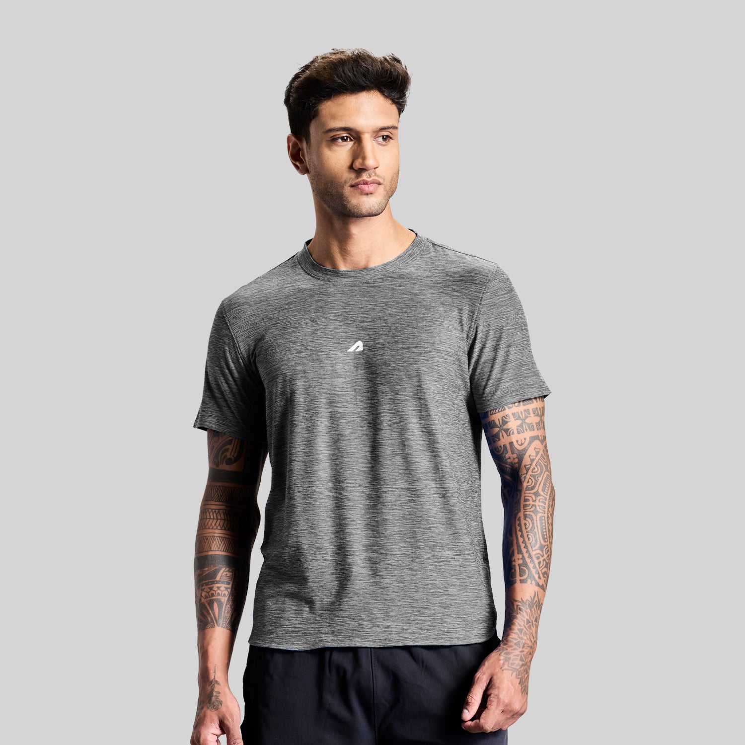 Intense Mens Tee - Melange Grey