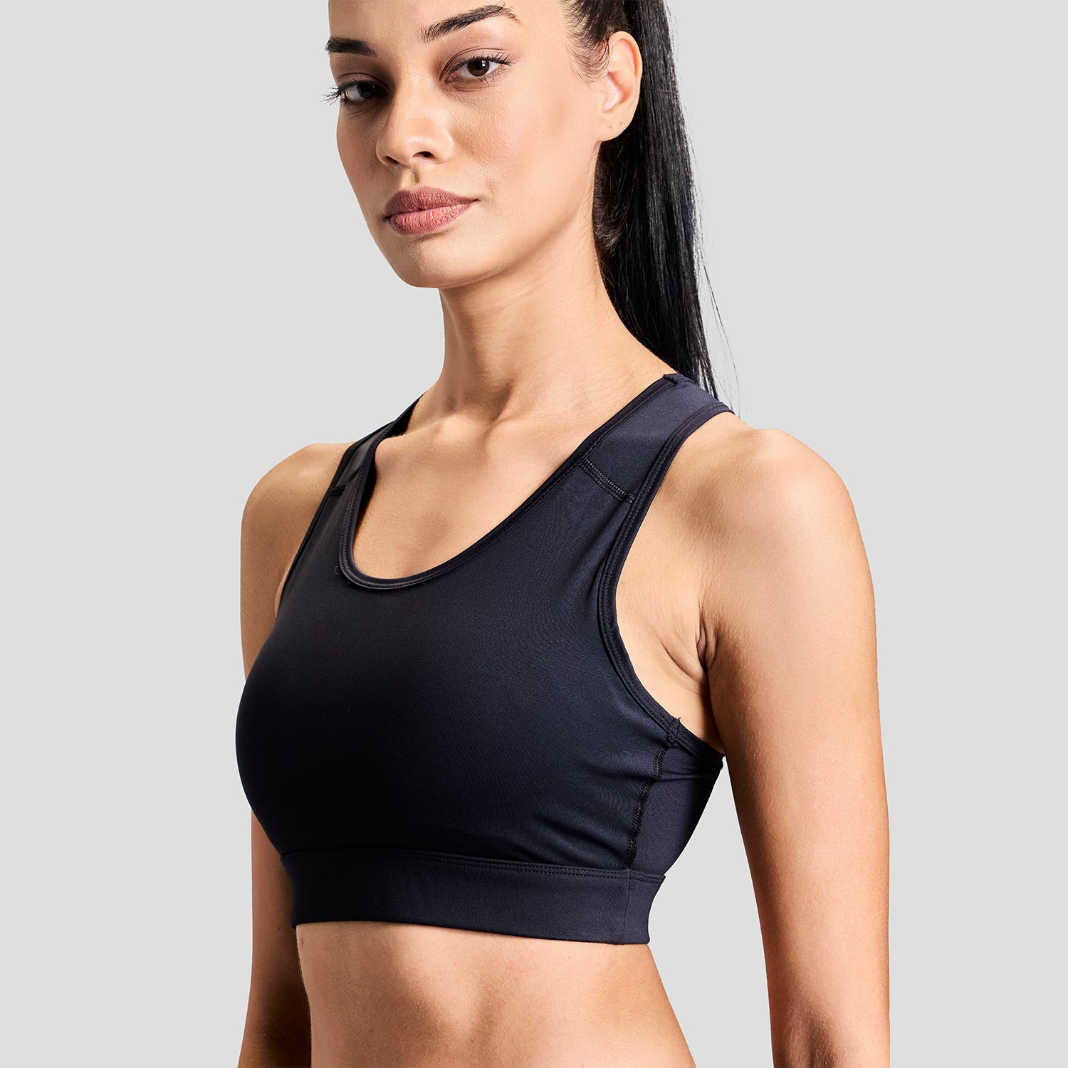 Limitless Womens Sports Bra - Black