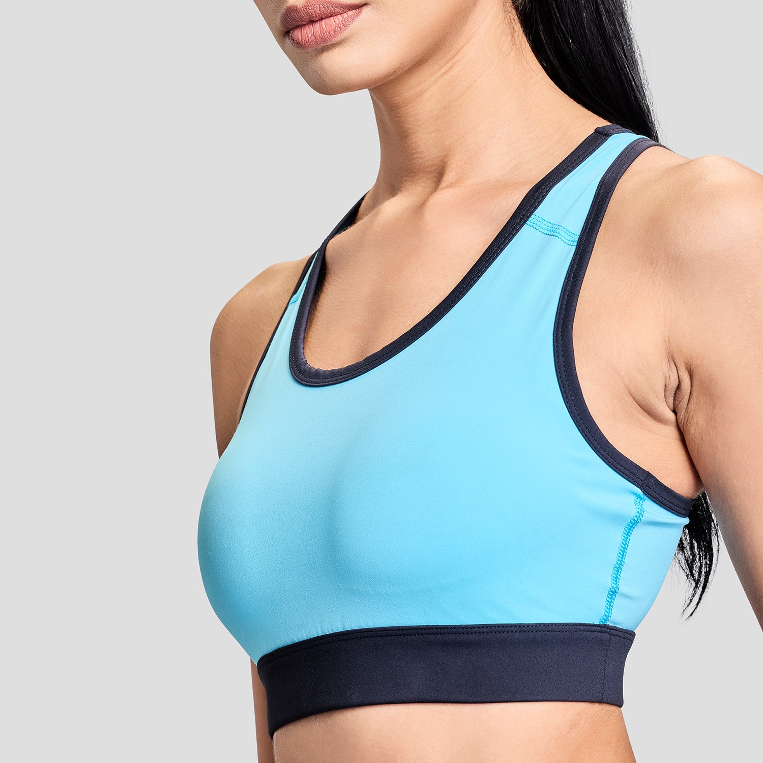 Womens Limitless Blue Sports Bra