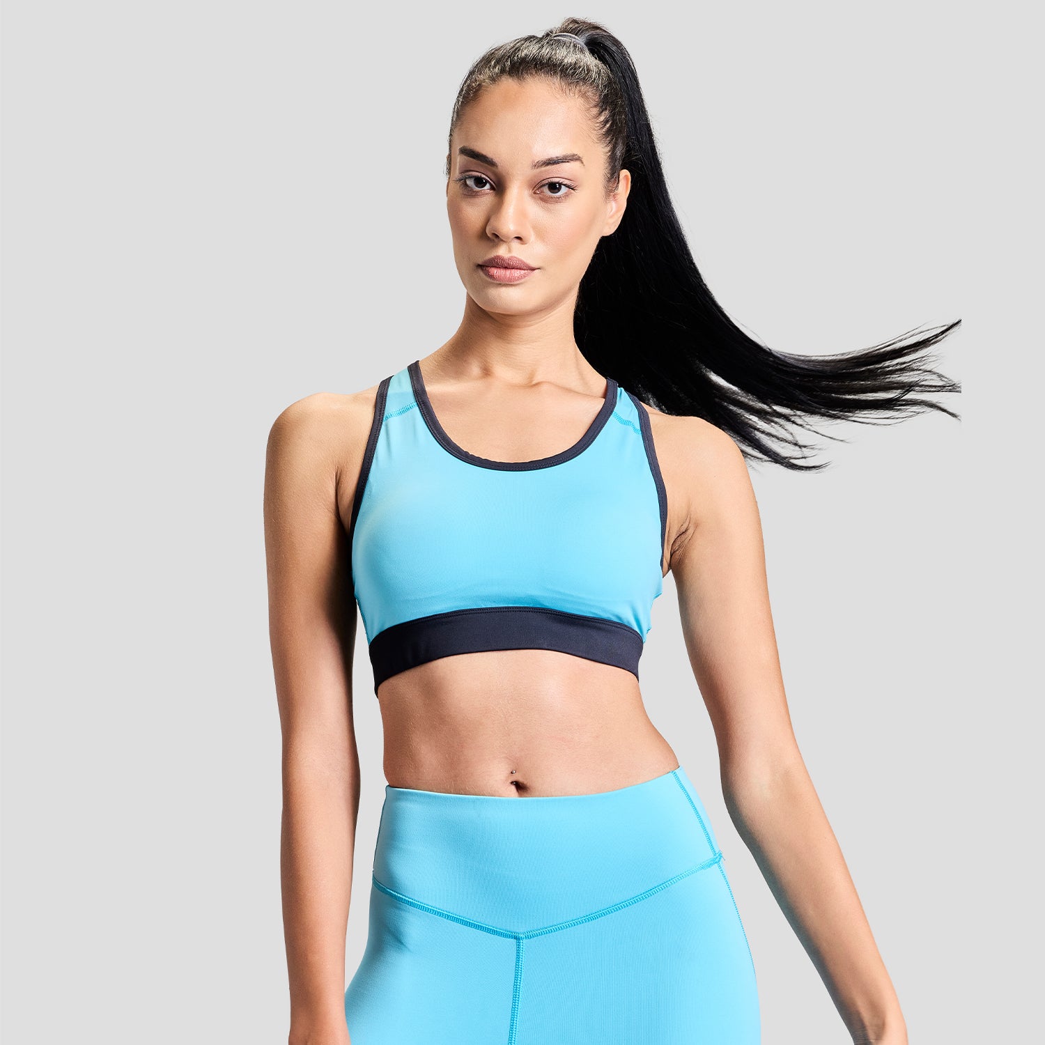 Womens Limitless Blue Sports Bra