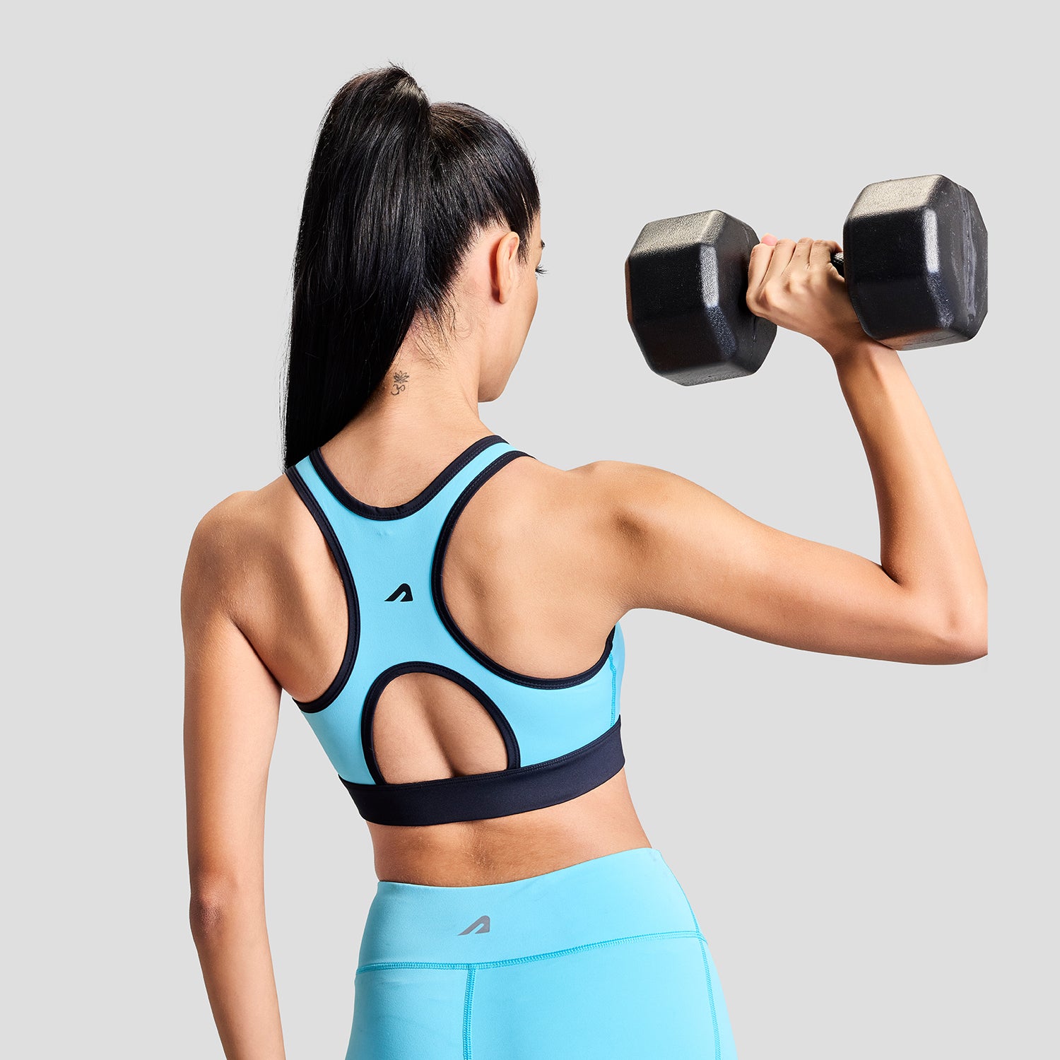 Womens Limitless Blue Sports Bra