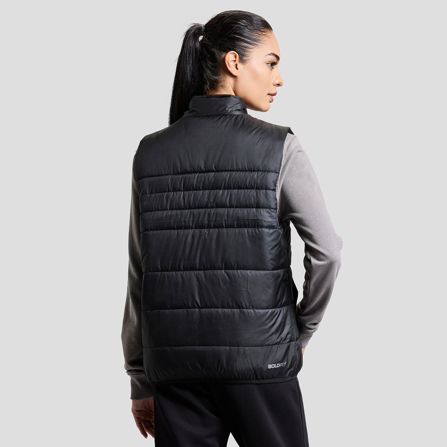 Alpine Womens Sleeveless Jacket - Black