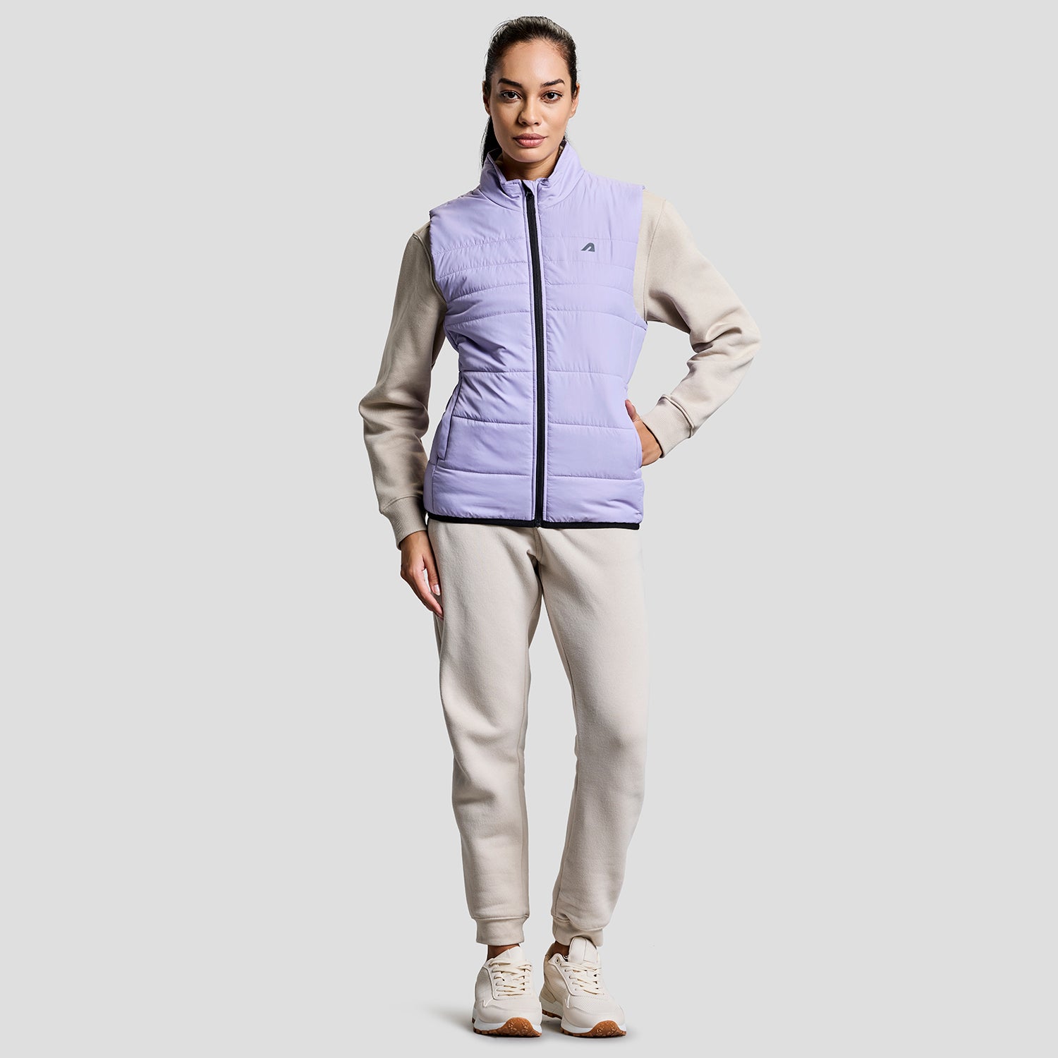 Alpine Womens Sleeveless Jacket - Lilac