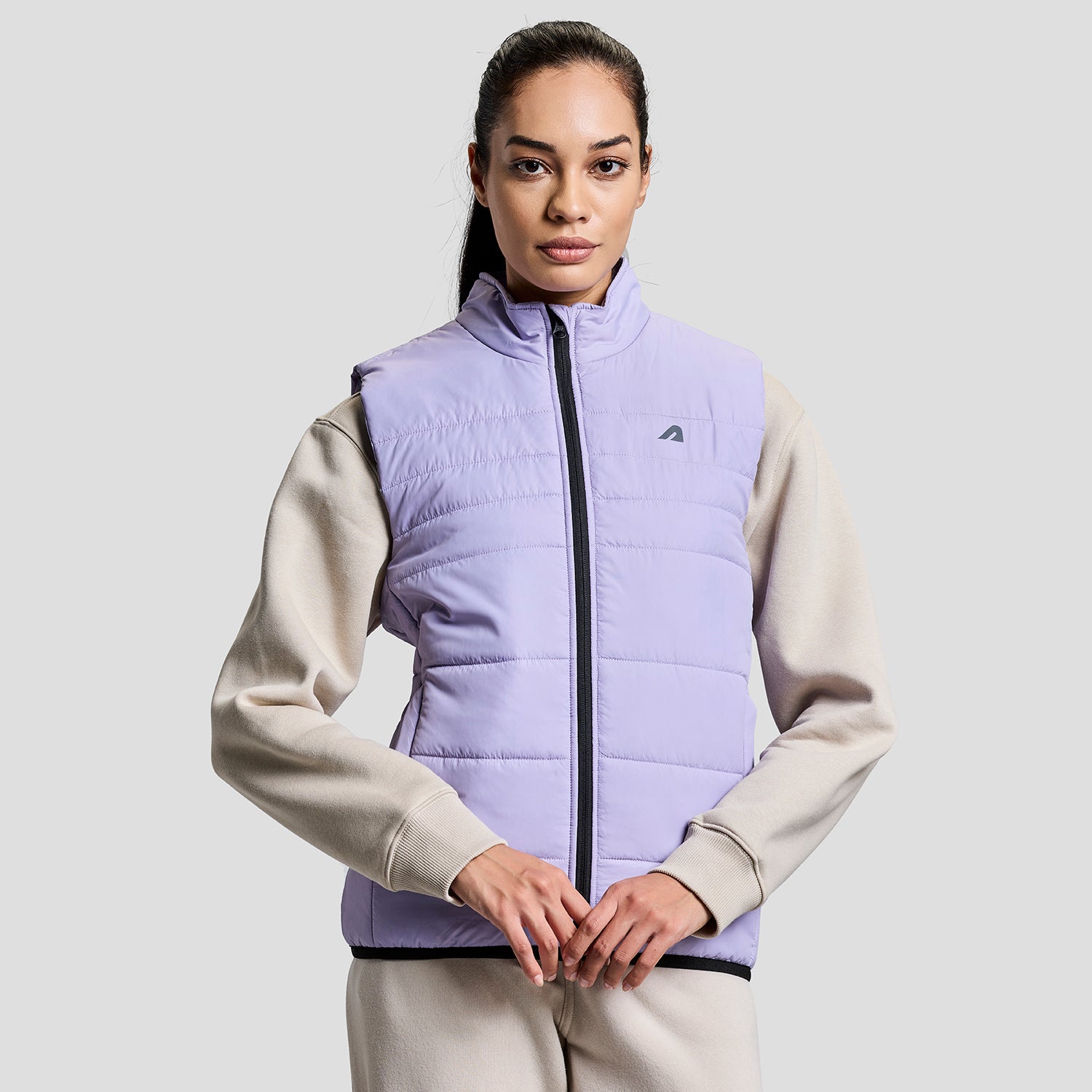 Alpine Womens Sleeveless Jacket - Lilac