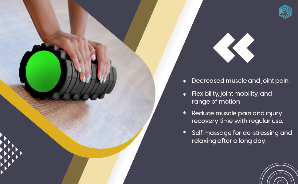 Boldfit Foam Roller Ultra Black