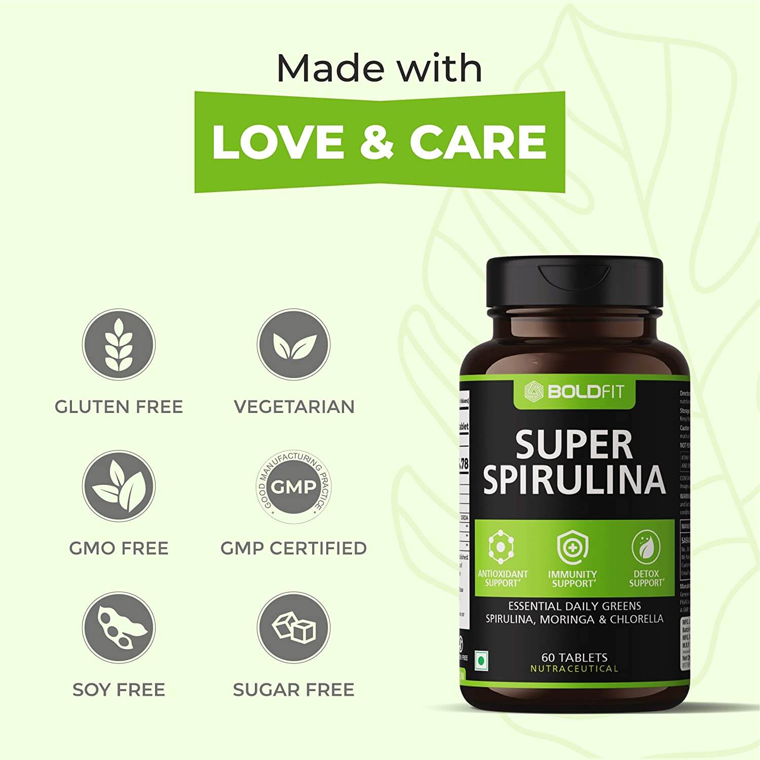 Boldfit Spirulina 500 Mg Supplement