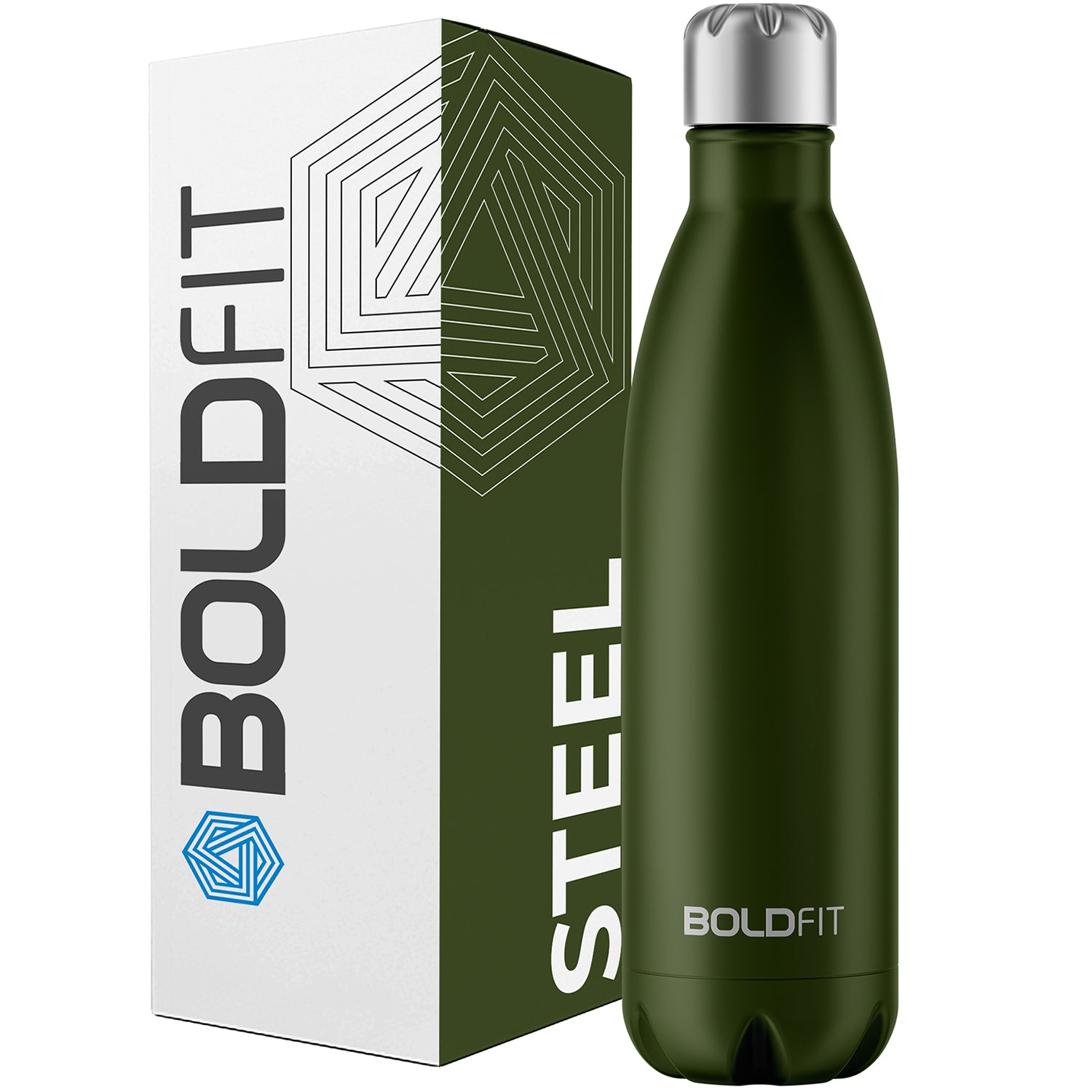 Boldfit Stainless Steel Water Bottle Black