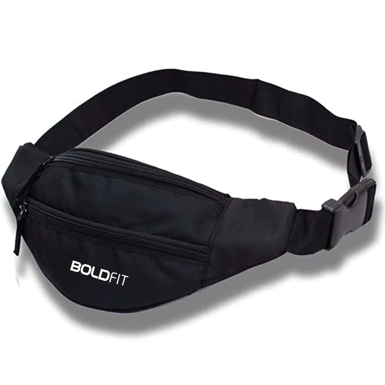 Waist Bag with 3 Pouch- Fanny Pack Black