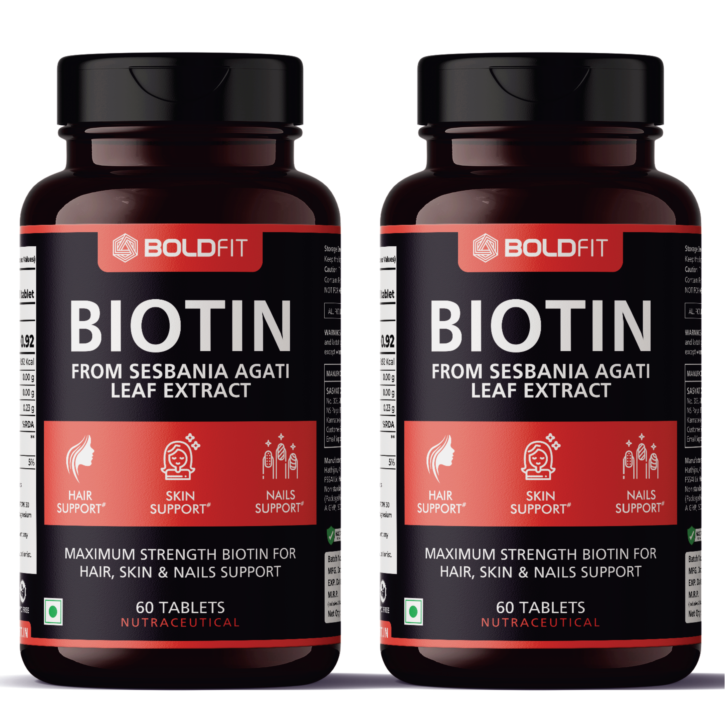 Boldfit Biotin 10000mcg For Men & Women