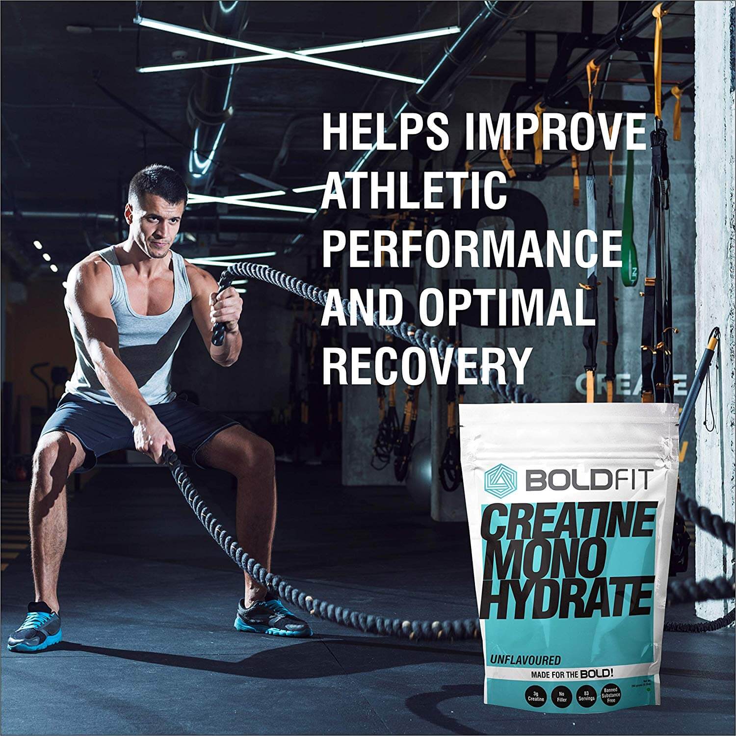 Boldfit Unflavoured Creatine Monohydrate Powder