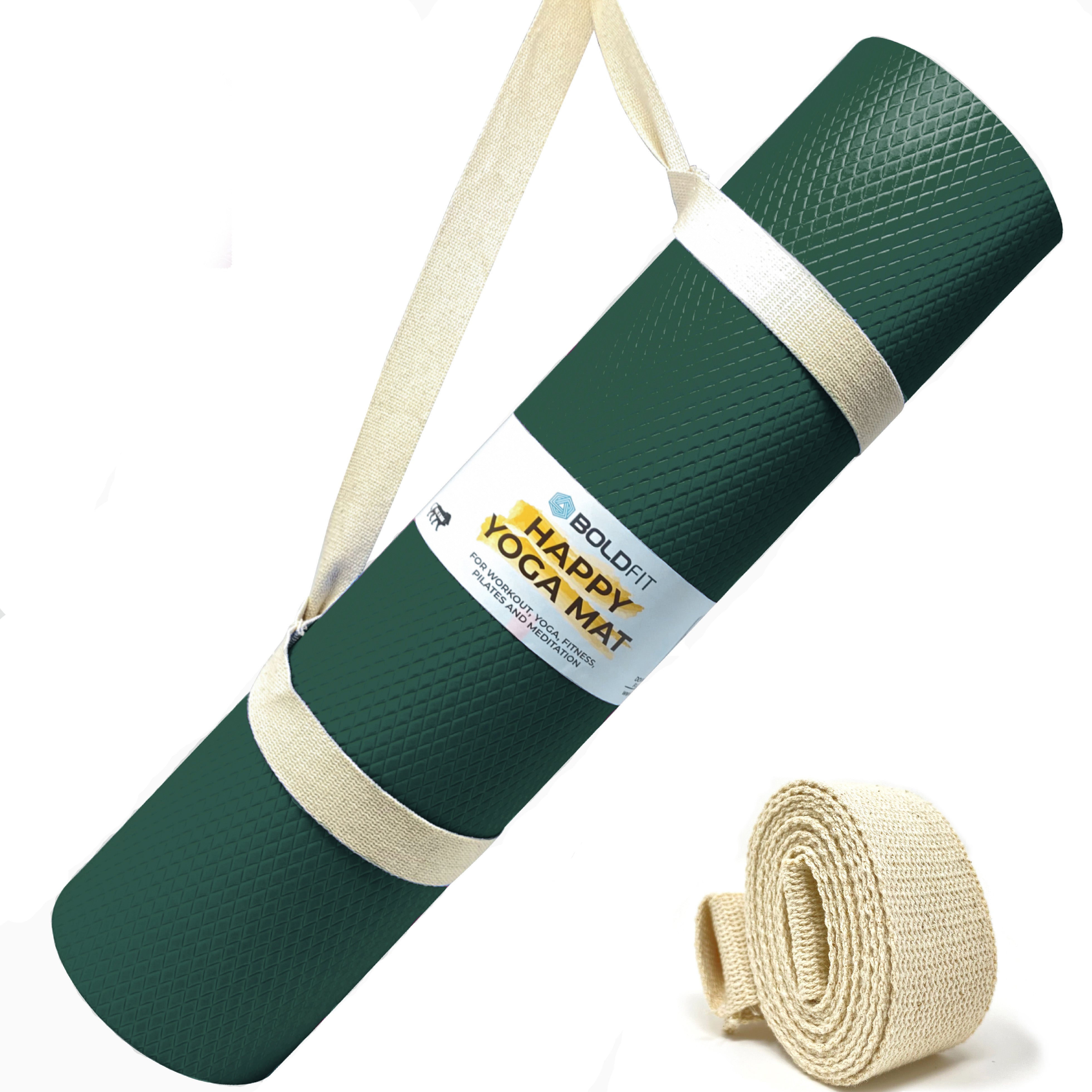 Boldfit Yoga mat for Women and Men with Carry Strap