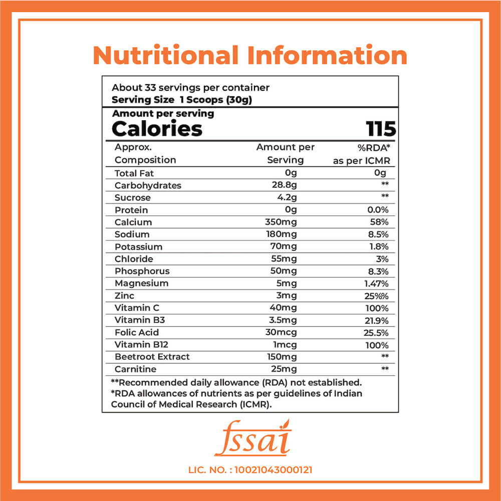 Energy Blend Electrolyte Isotonic Sports Drink