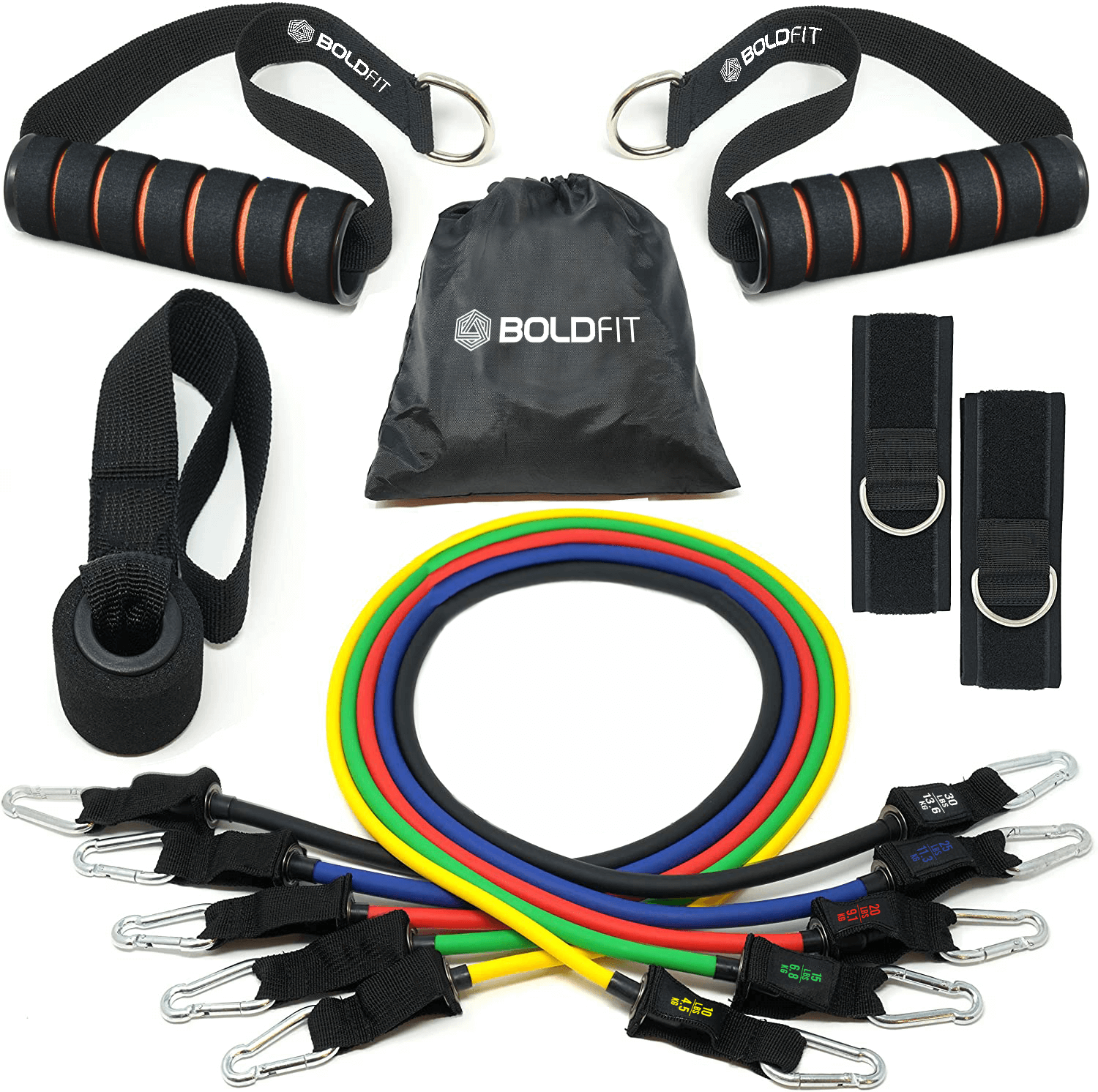 Boldfit 11 Piece Resistance Tube