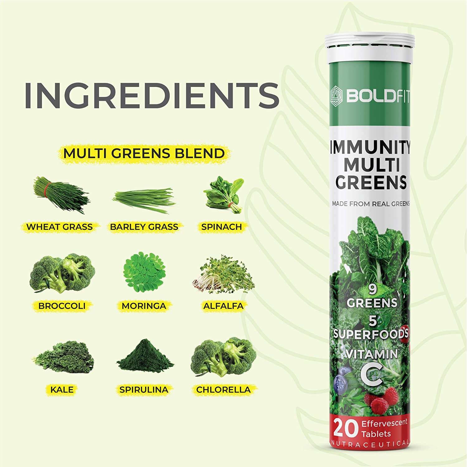 Immunity Multi Greens Effervescent Tablets