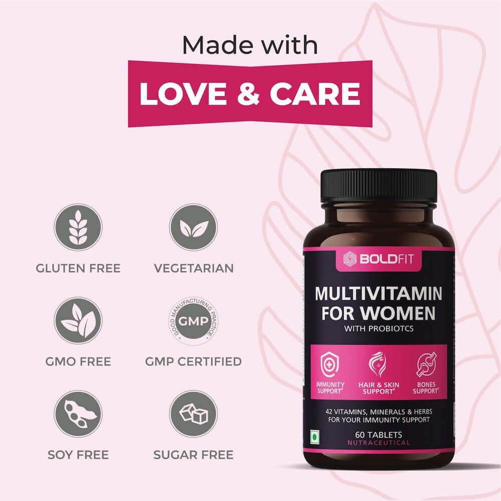 Boldfit Multivitamin for Women with Probiotics