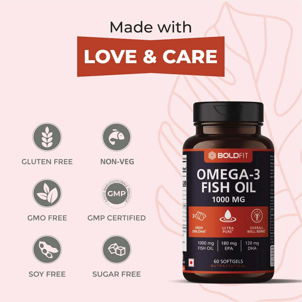 Boldfit Omega 3 Fish Oil 1000mg