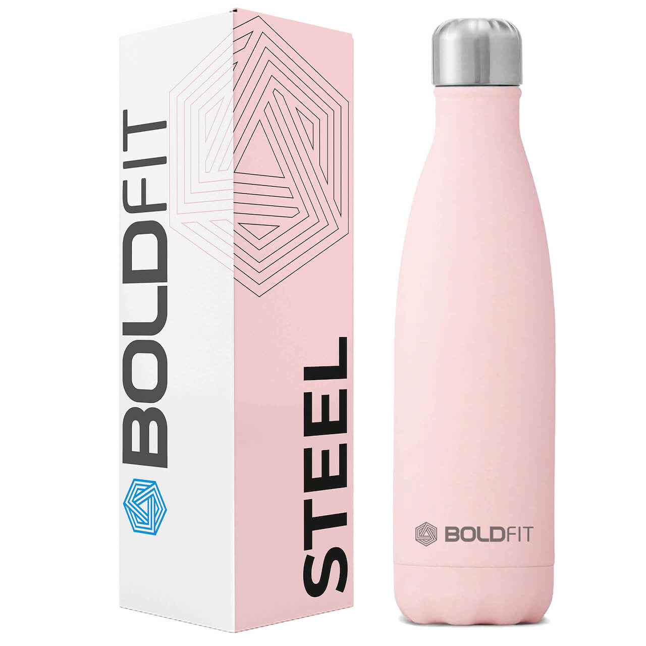 Boldfit Stainless Steel Water Bottle Black