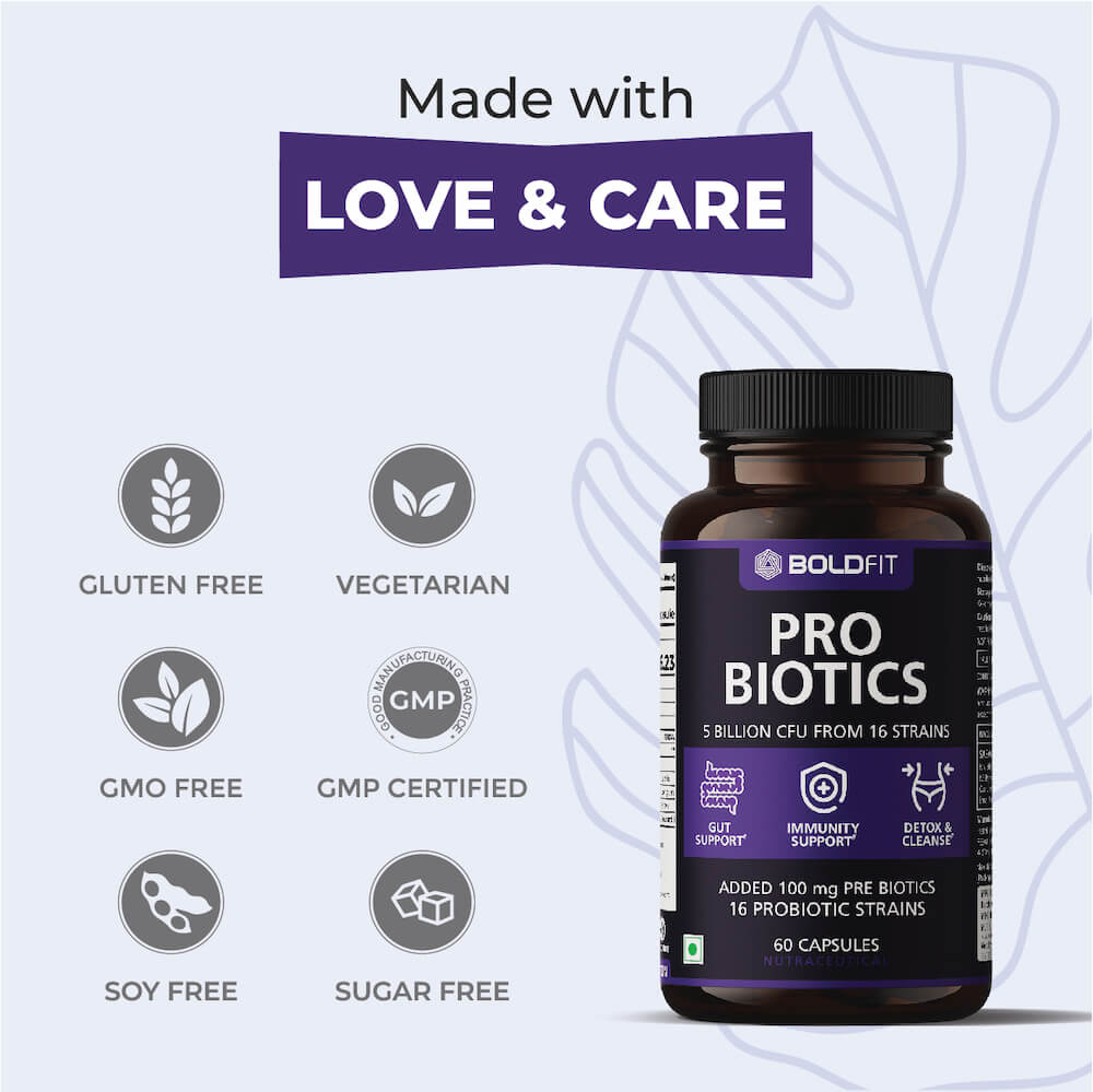 Boldfit Probiotics Supplement 5 Billion CFU