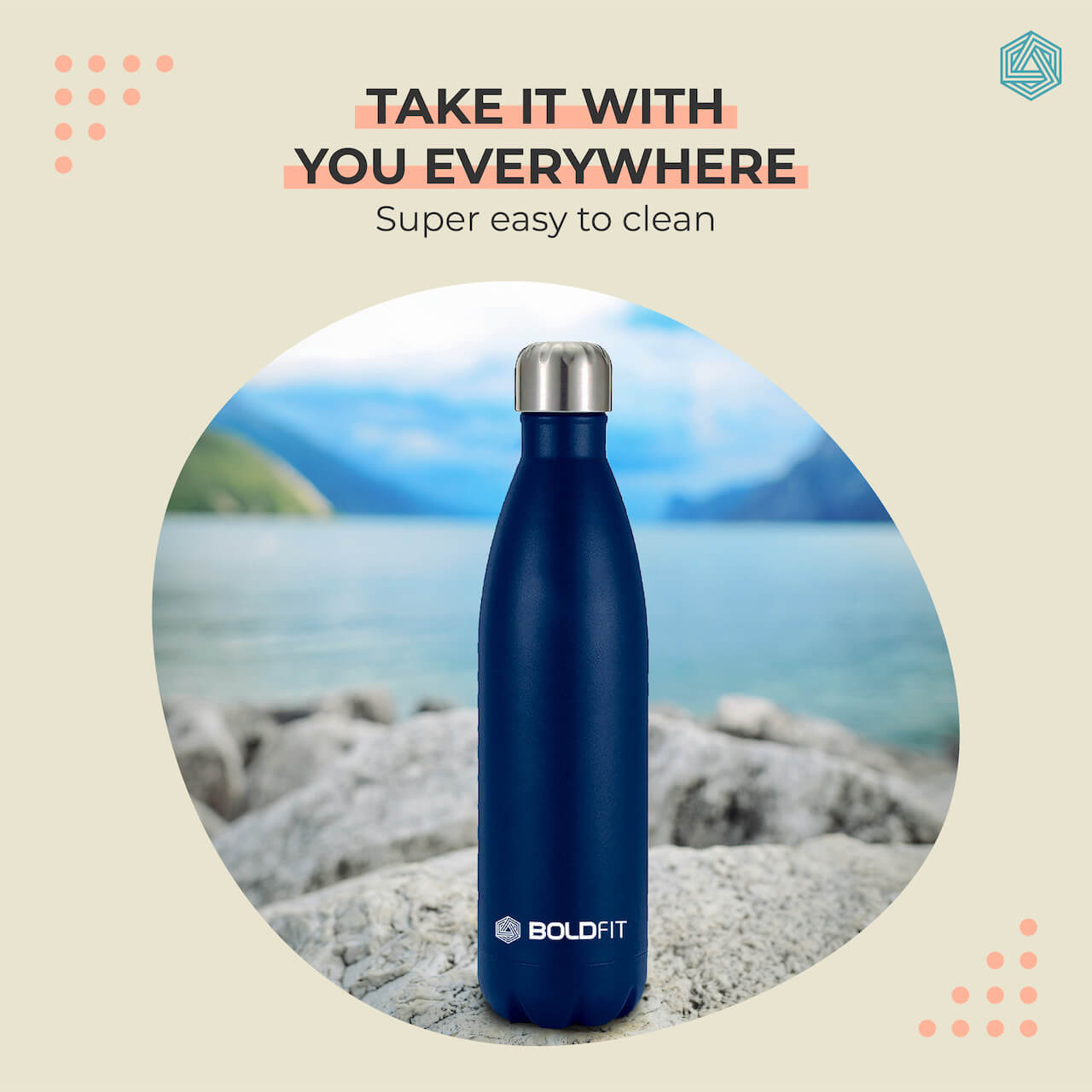 Boldfit Stainless Steel Water Bottle