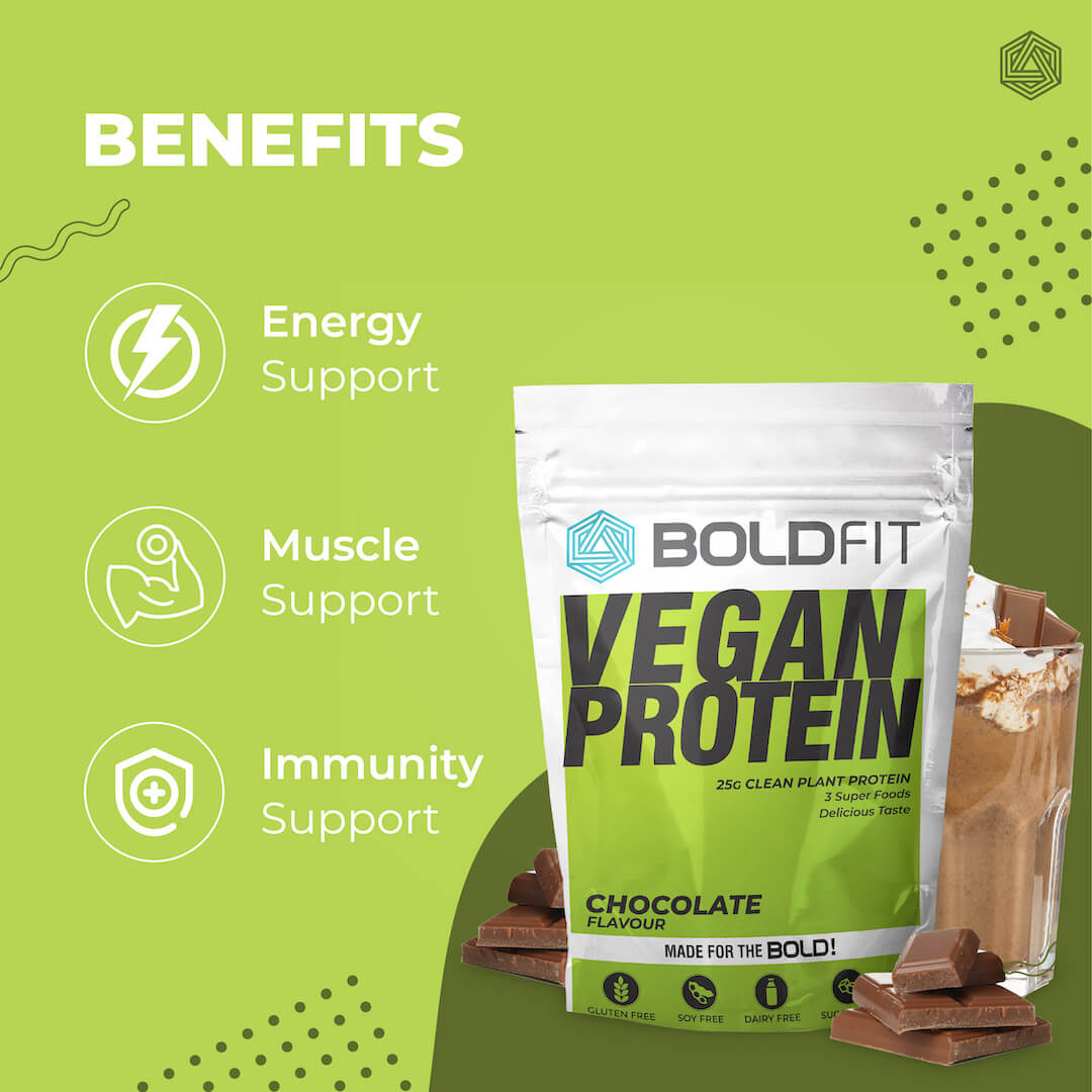 Boldfit Vegan Plant Protein - Chocolate