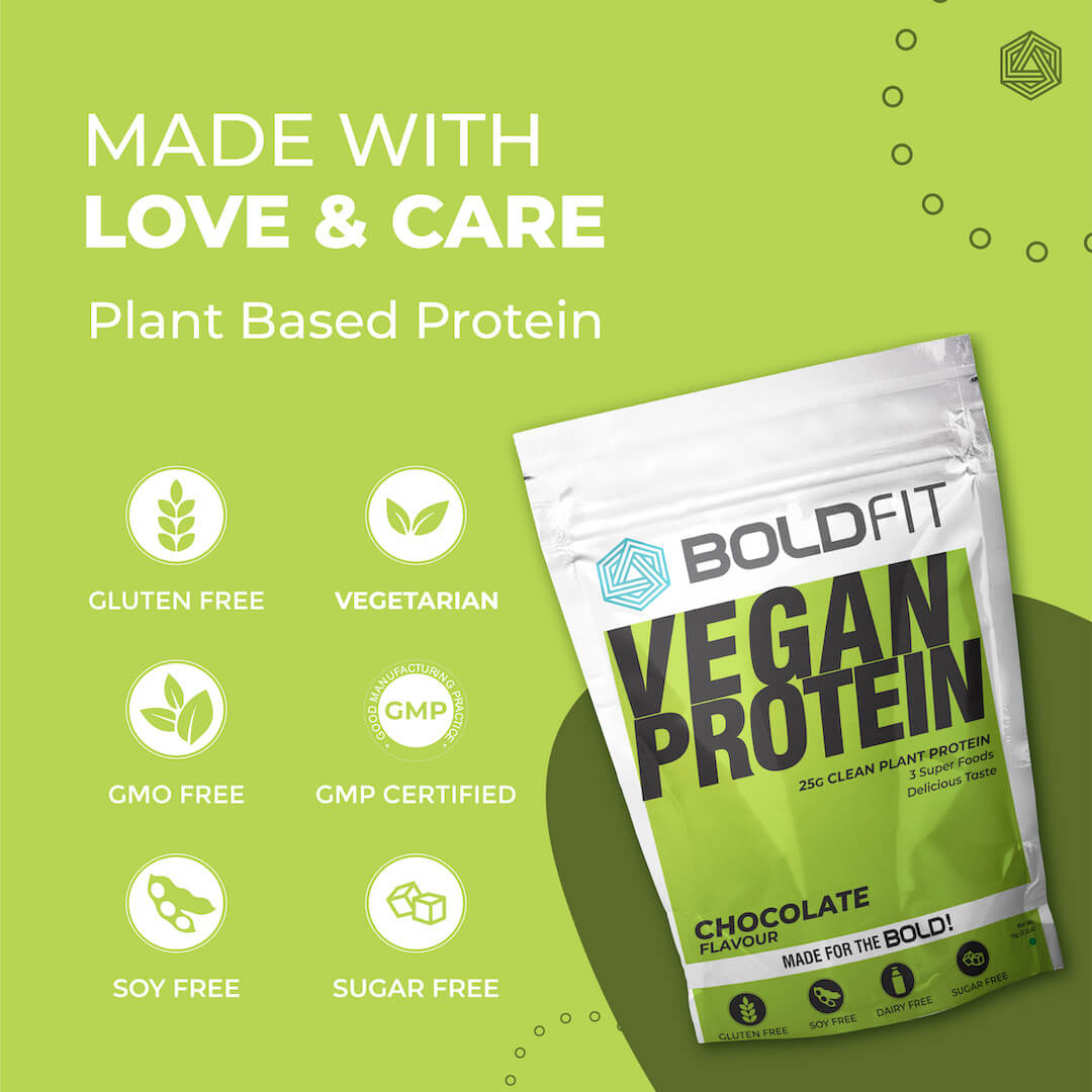 Boldfit Vegan Plant Protein - Chocolate