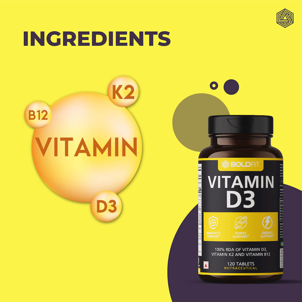 Boldfit Vitamin D3 Supplement