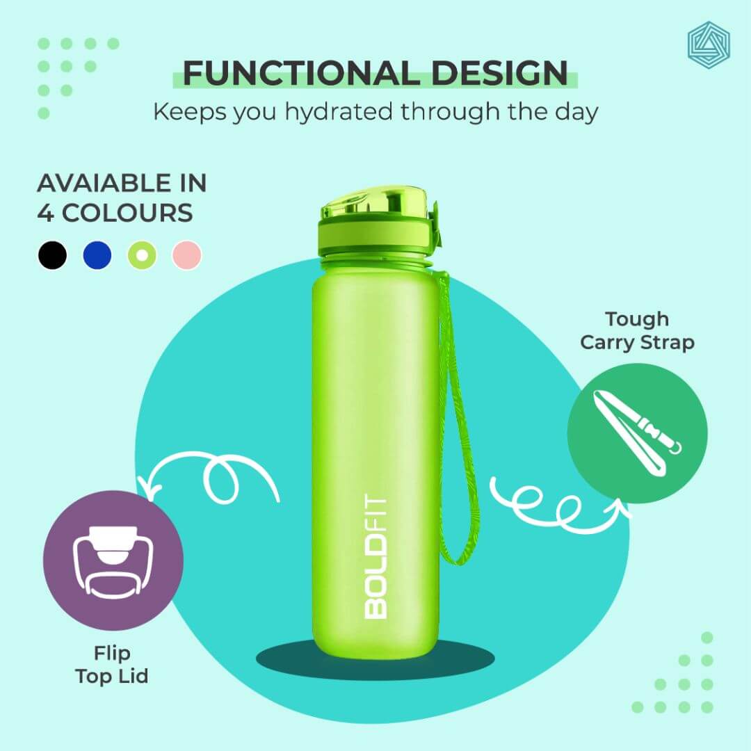 Boldfit Aqua Water Bottle -1 Liter