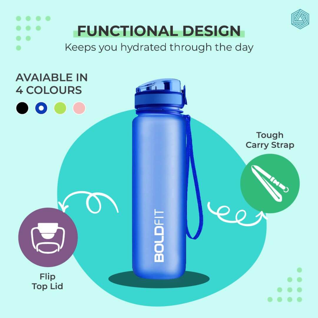 Boldfit Aqua Water Bottle -1 Liter